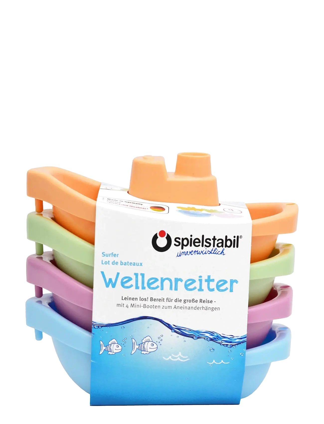 Spielstabil Boats 4 Pcs Surfer Pastel, Børn, Boats, Orange, Str: ONE SIZE
