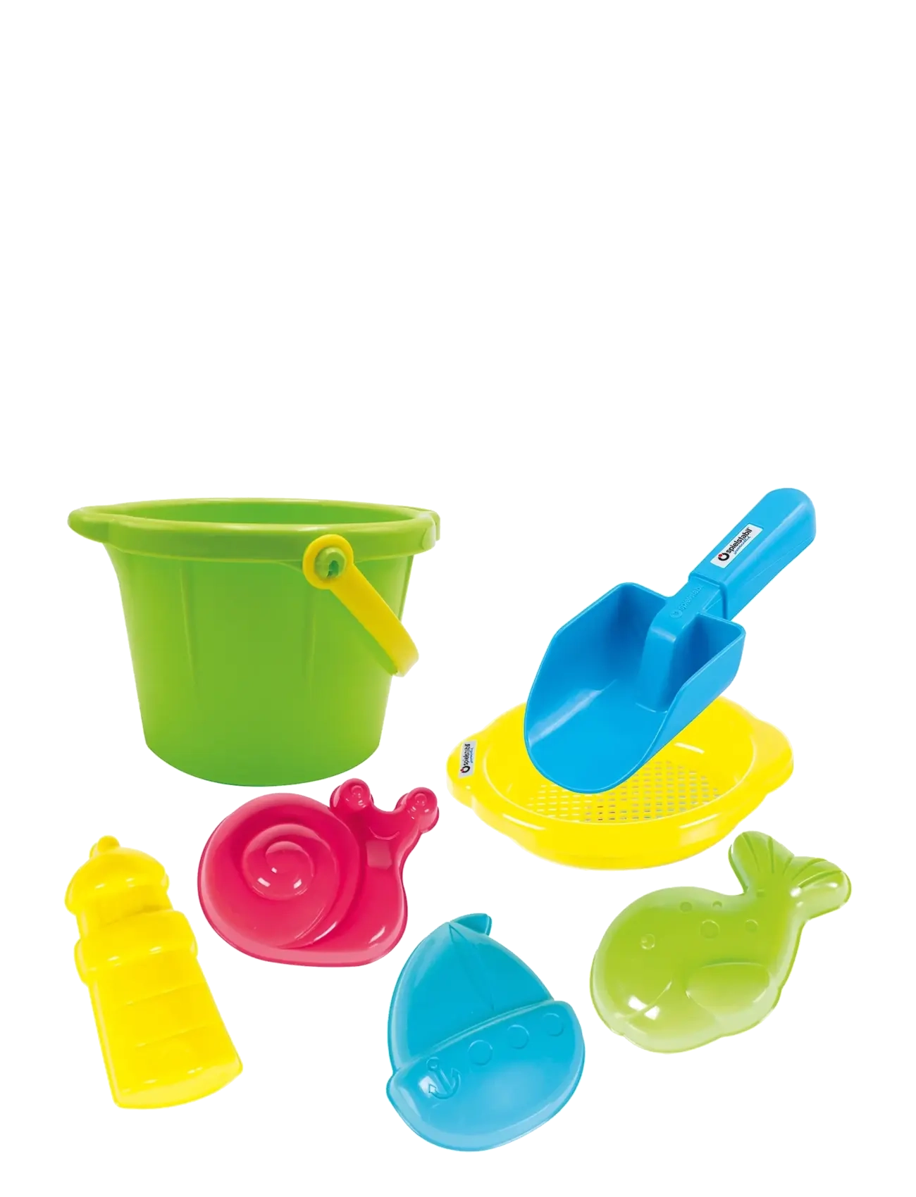 Spielstabil 7-Pieces Large Starter Set Fashion In Net, Sand Legetøj, Grøn, Str: ONE SIZE