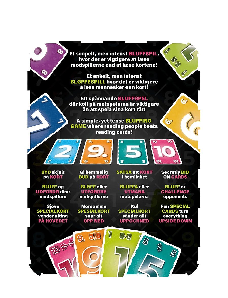 Spilbræt - BLUFFIT (Nordic + English) - kartenspiele - multi - 1
