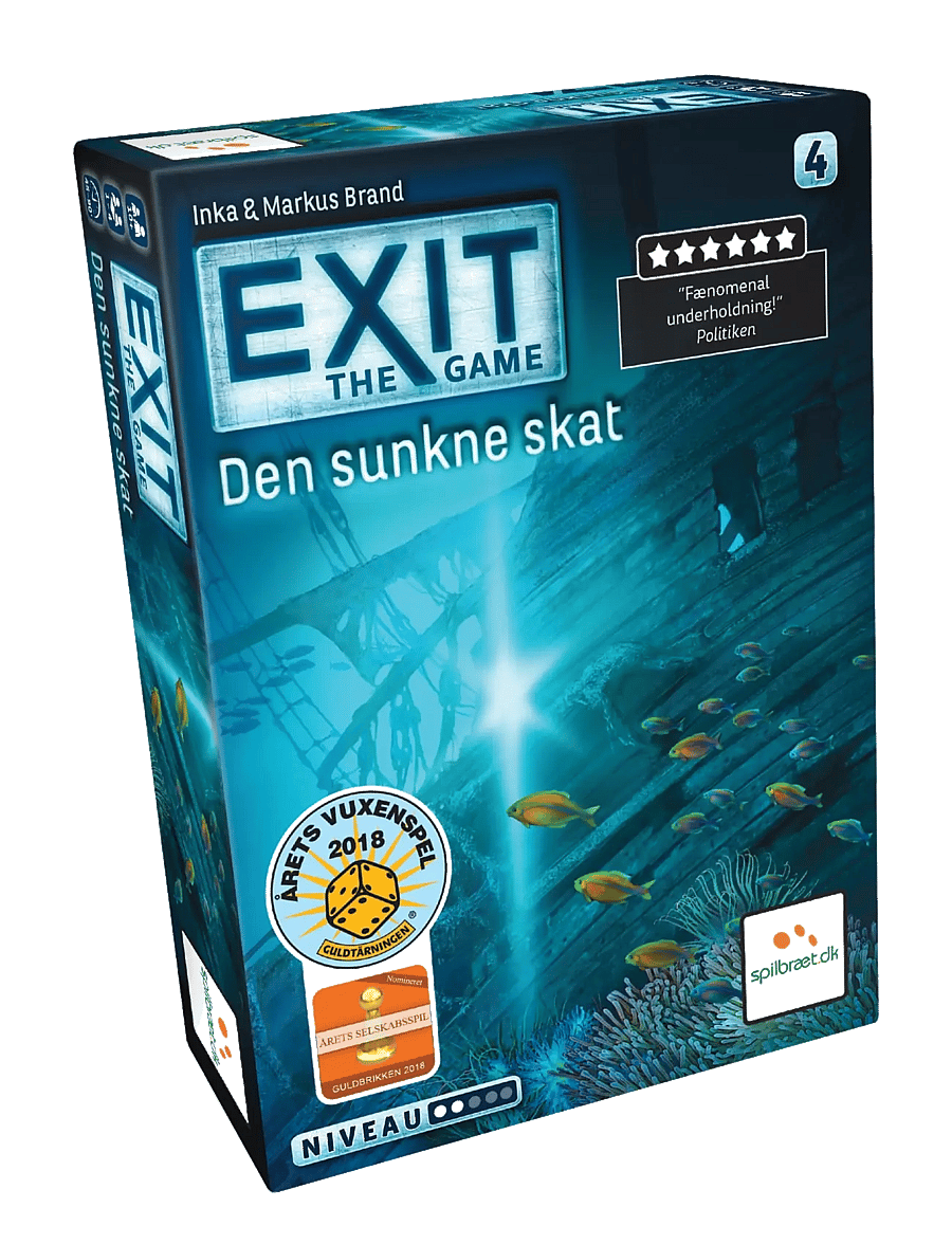Spilbræt - EXIT 4: Den Sunkne Skat (DA) - multi - 0