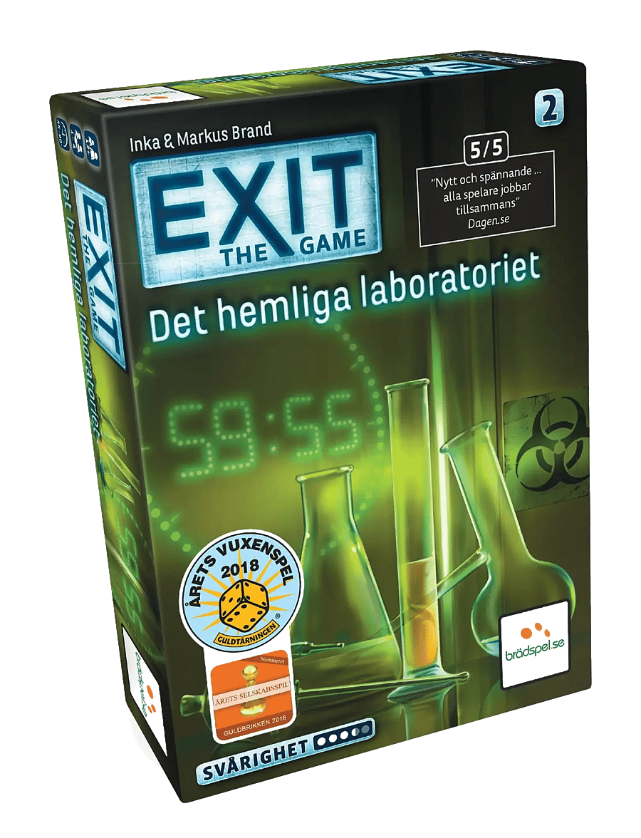 Spilbræt - EXIT 2: Det Hemliga Laboratoriet (SE) - multi - 0
