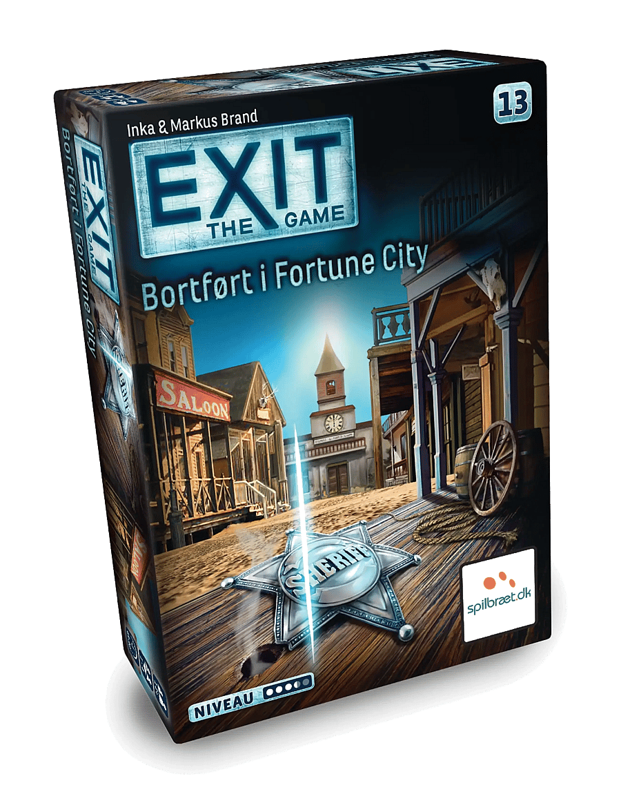 Spilbræt - Exit 13: Bortført i Fortune City (DA) - multi - 0