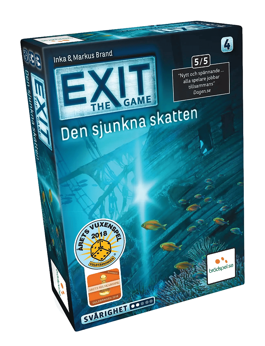 Spilbræt - EXIT 4: Den Sjunkna Skatten (SE) - multi - 0