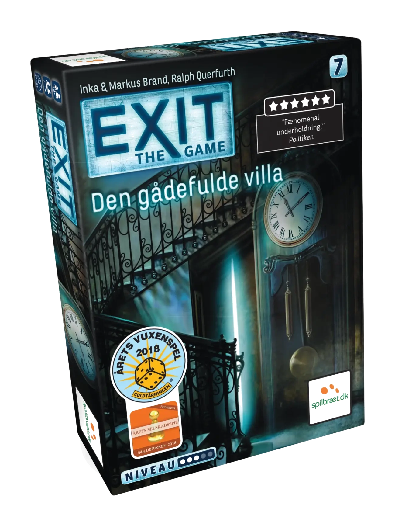 Spilbræt EXIT 7: Den Gådefulde Villa (DA) - Brettspiele - MULTI / multi