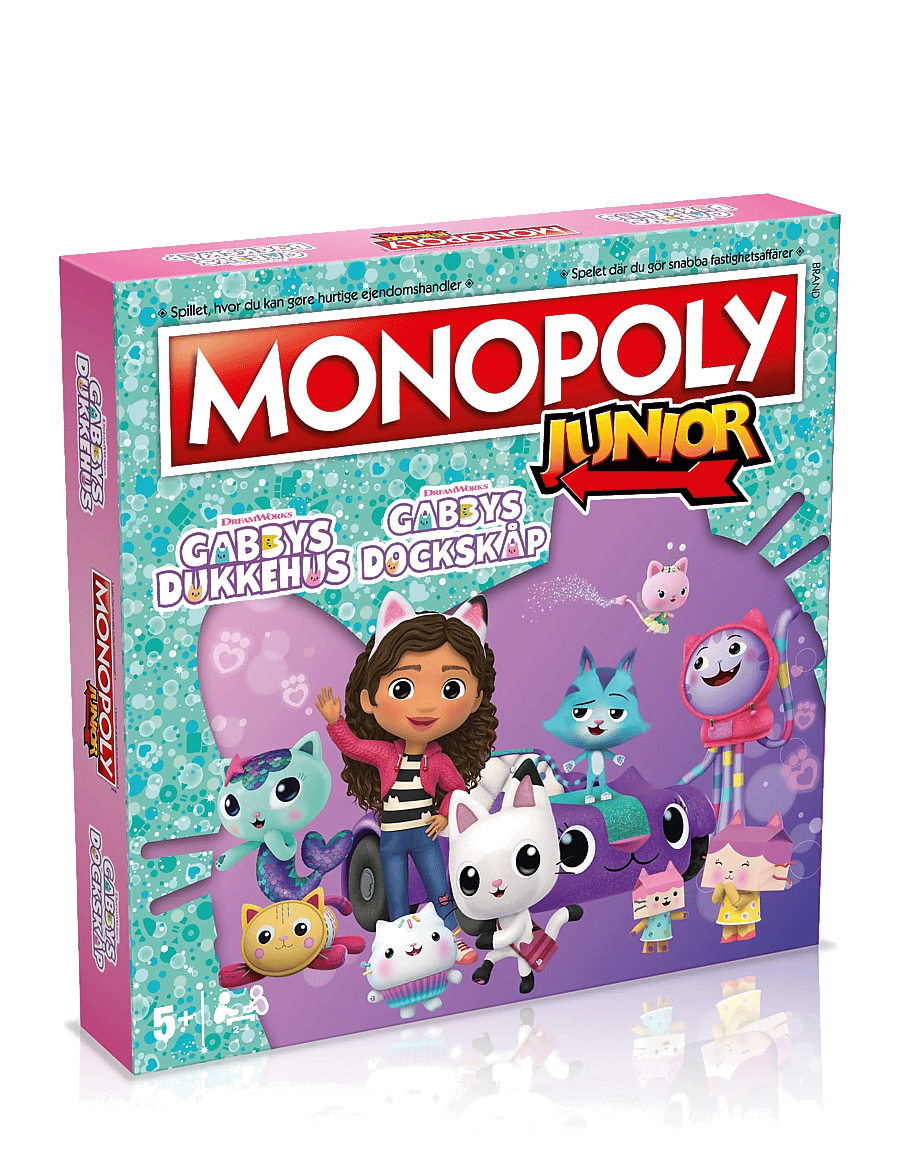 Spilbræt - Monopoly Junior - Gabby's Dollhouse (DA/SE) - brettspiele - multi - 0