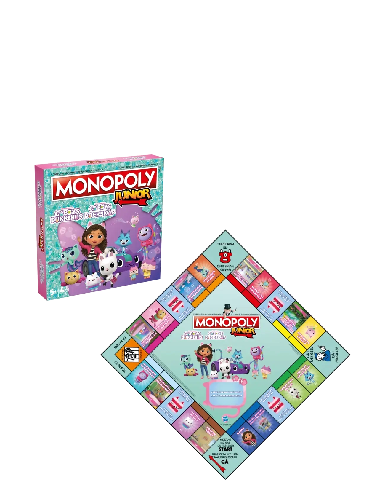 Spilbræt - Monopoly Junior - Gabby's Dollhouse (DA/SE) - brettspiele - multi - 1