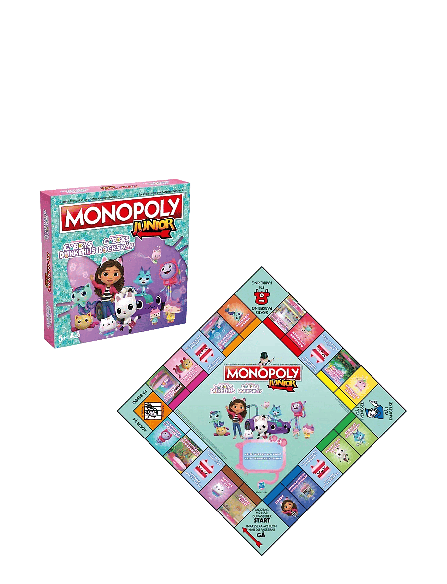 Spilbræt - Monopoly Junior - Gabby's Dollhouse (DA/SE) - brettspiele - multi - 1