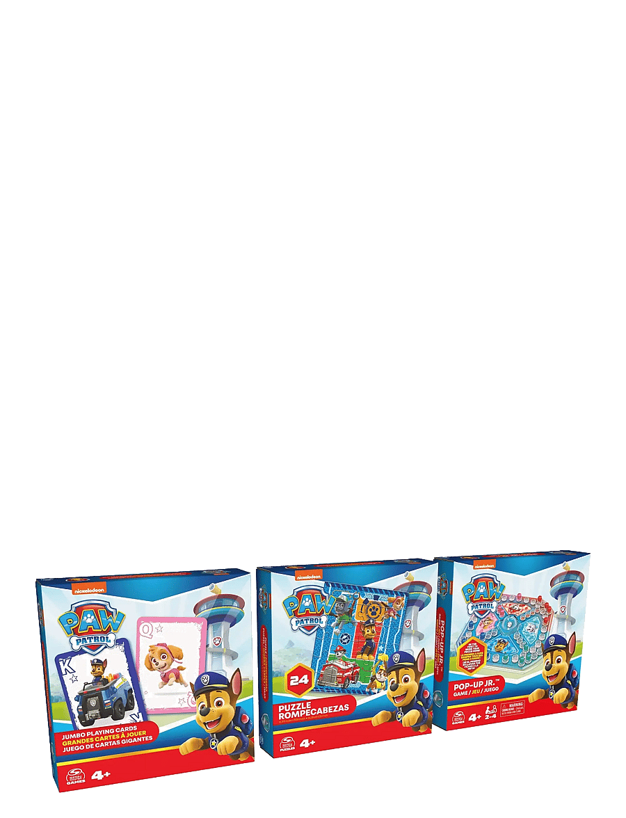 Spinmaster Games - Paw Patrol 3 Pack Games Bundle - brettspill - multi - 1