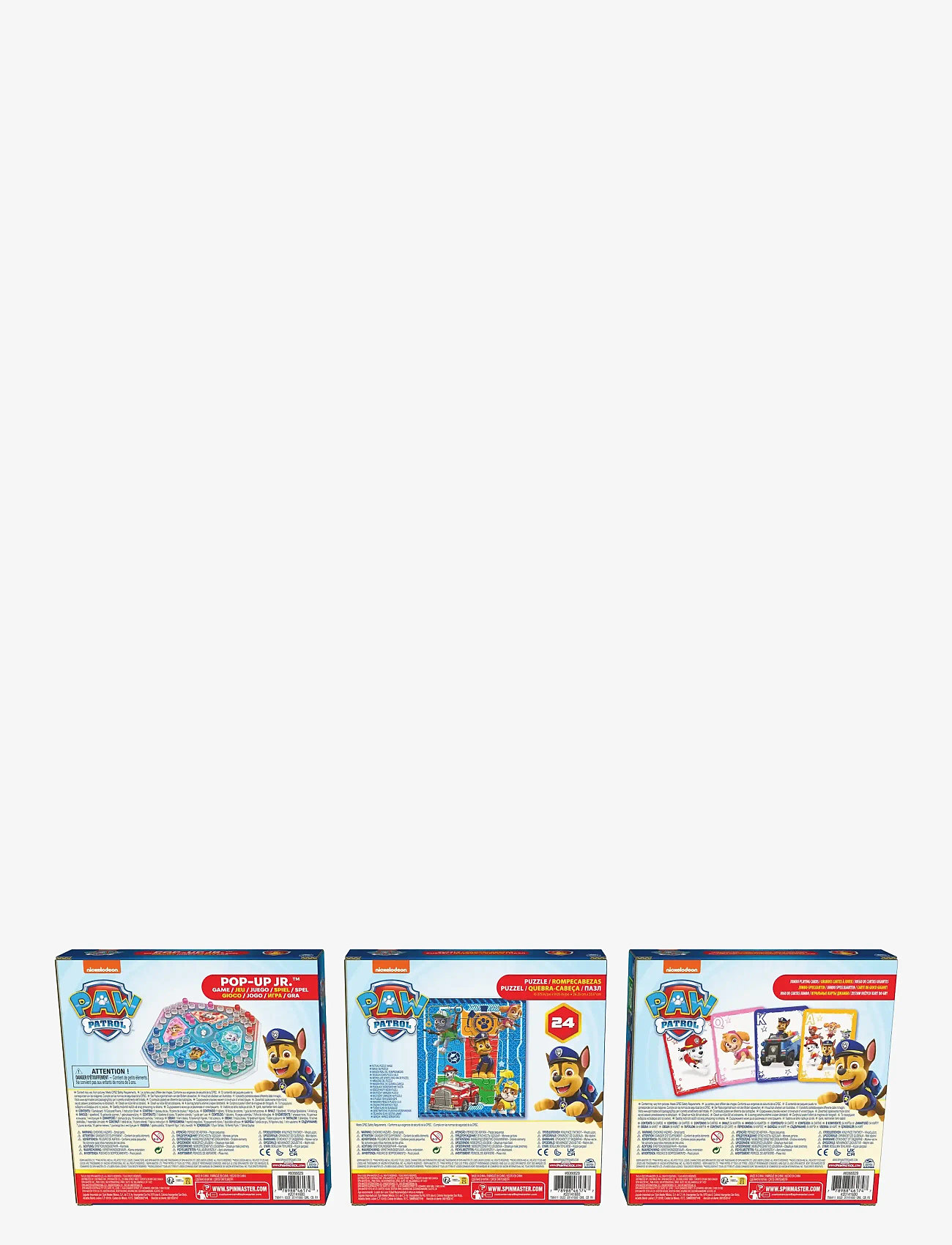 Spinmaster Games - Paw Patrol 3 Pack Games Bundle - multi - 4