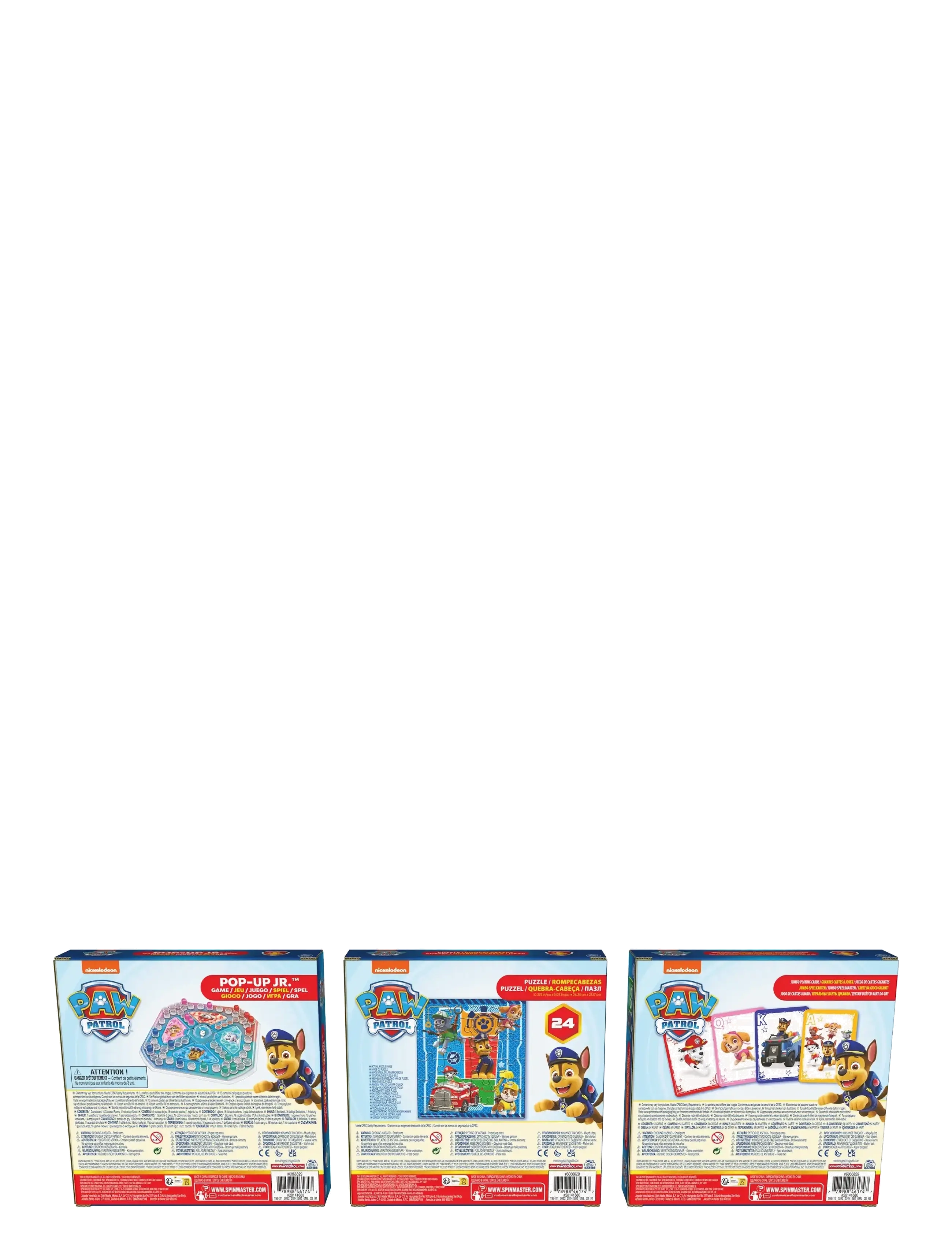 Spinmaster Games - Paw Patrol 3 Pack Games Bundle - multi - 4