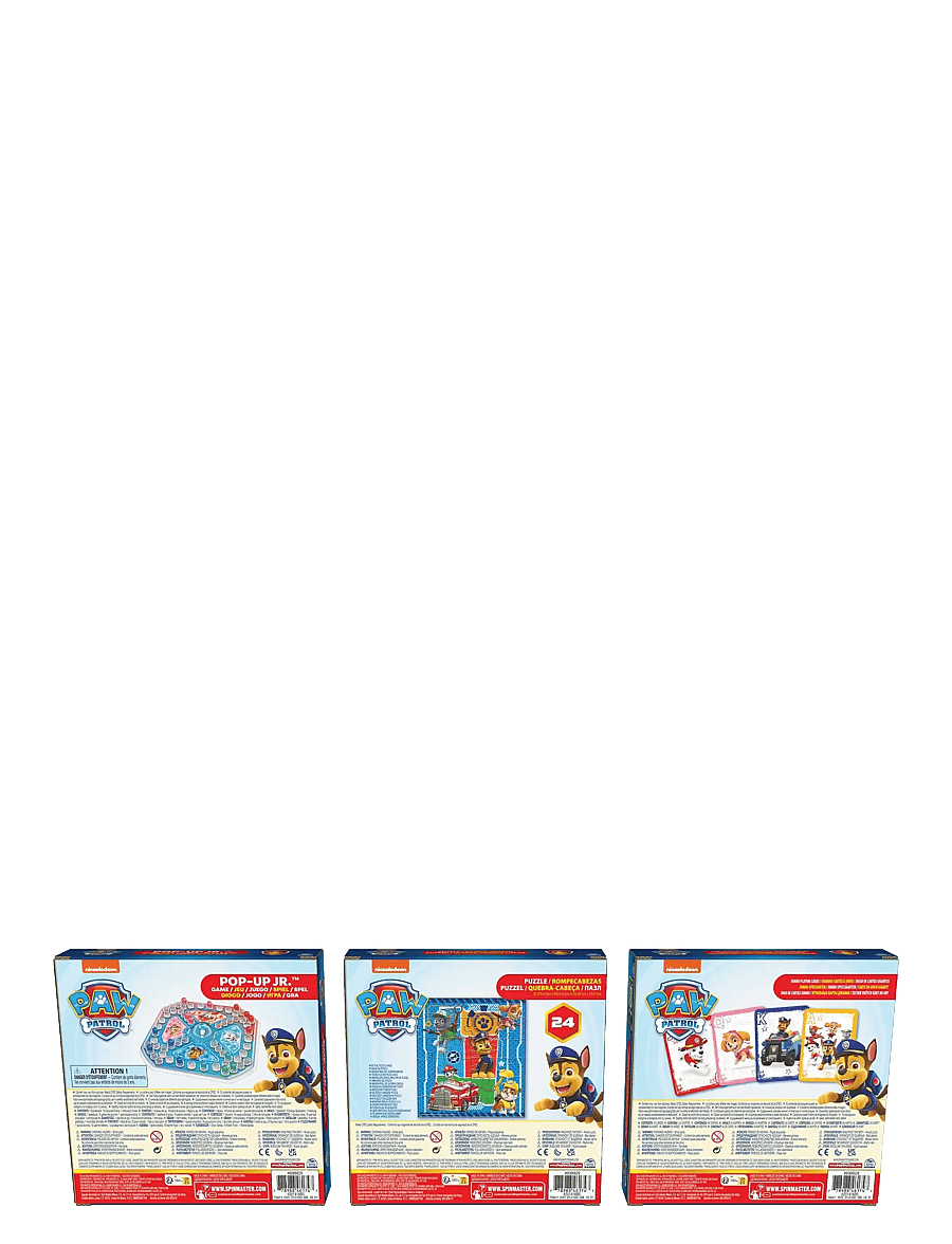 Spinmaster Games - Paw Patrol 3 Pack Games Bundle - brettspill - multi - 4