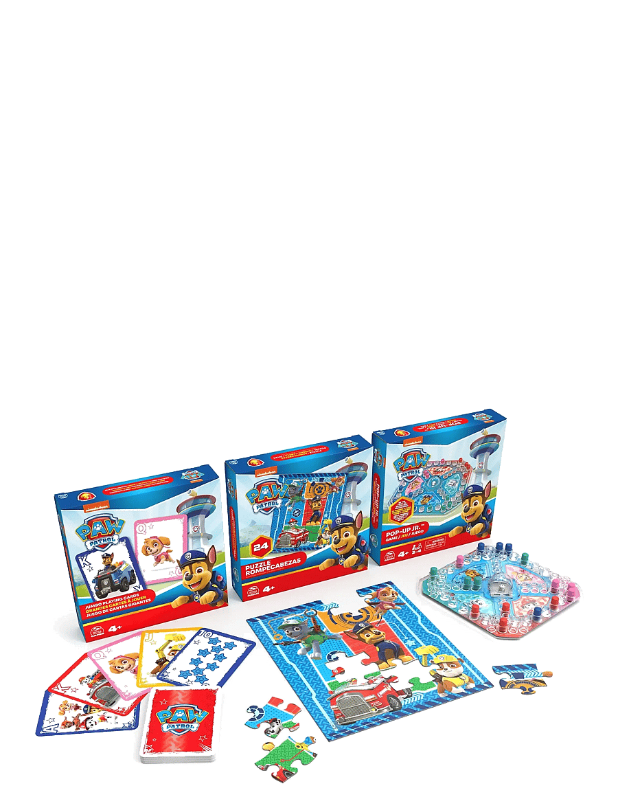 Spinmaster Games - Paw Patrol 3 Pack Games Bundle - brettspill - multi - 0