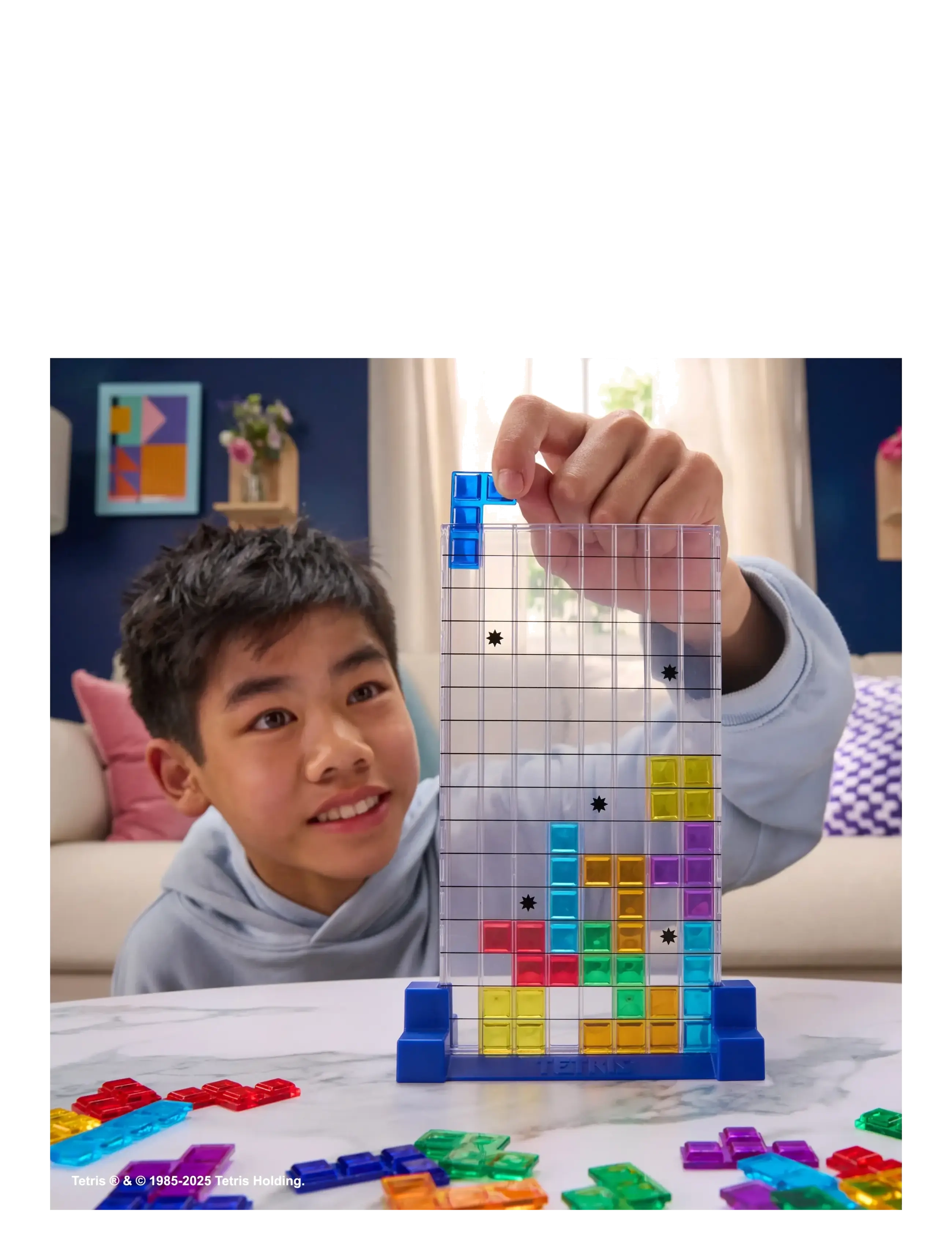 Spinmaster Games - Tetris Family Strategy Game DK/NO/SE/FI - brädspel - muti - 1