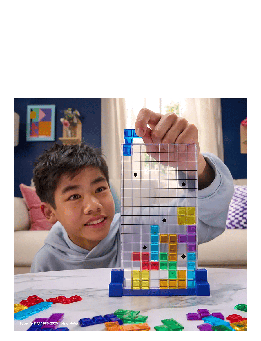 Spinmaster Games - Tetris Family Strategy Game DK/NO/SE/FI - brädspel - muti - 1