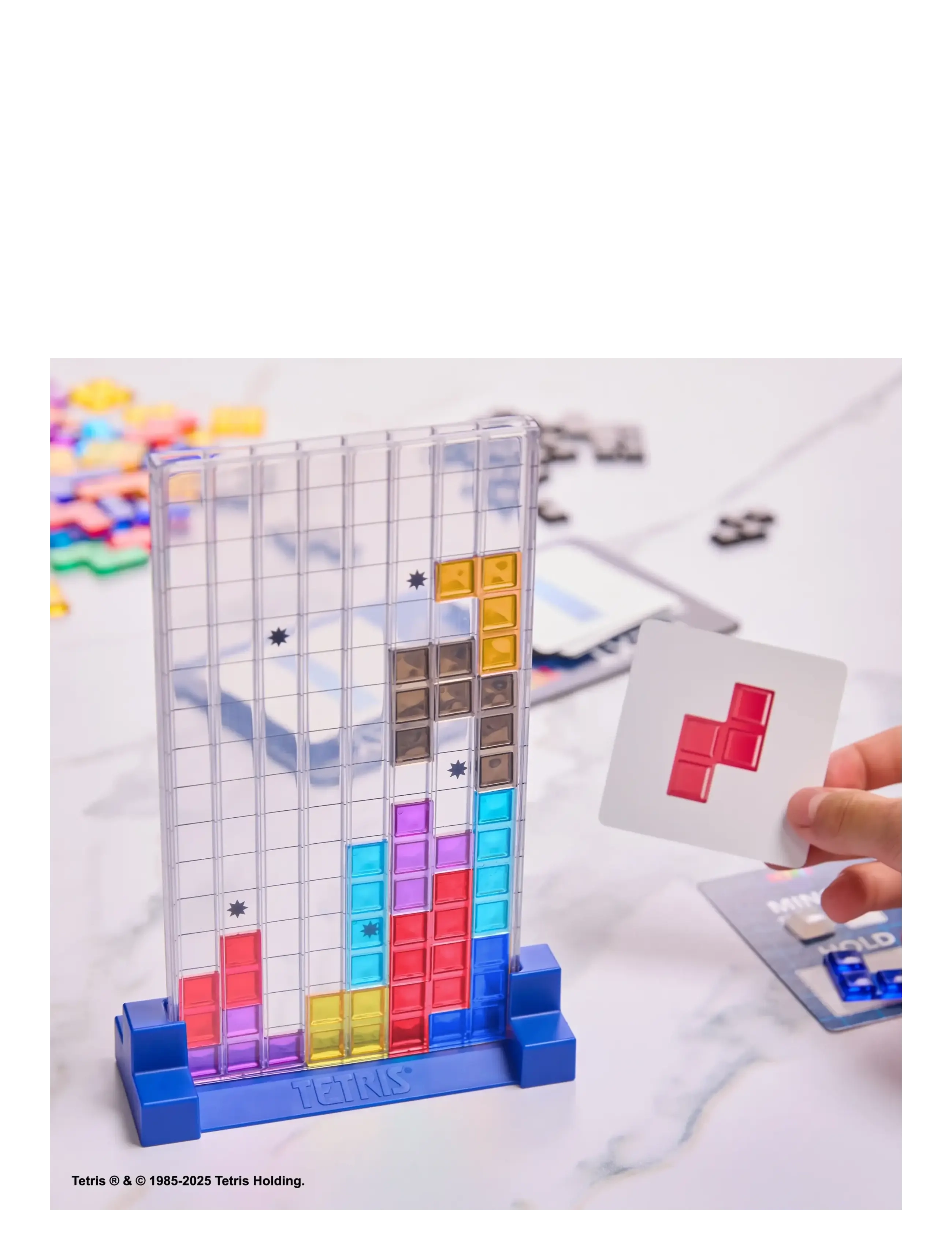 Spinmaster Games - Tetris Family Strategy Game DK/NO/SE/FI - brädspel - muti - 2