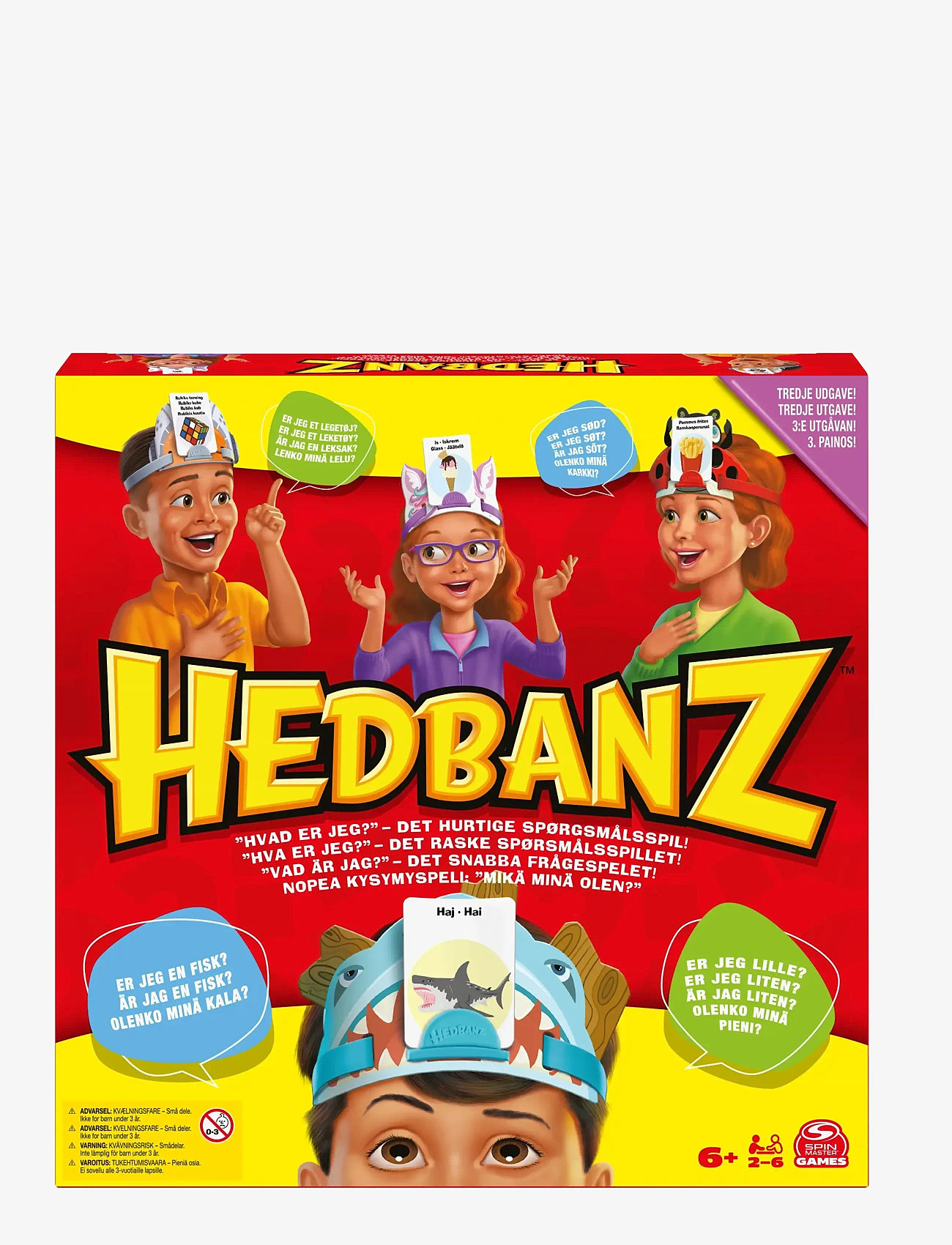 Spinmaster Games - Hedbanz DK/NO/SE/FI - brætspil - muti - 0