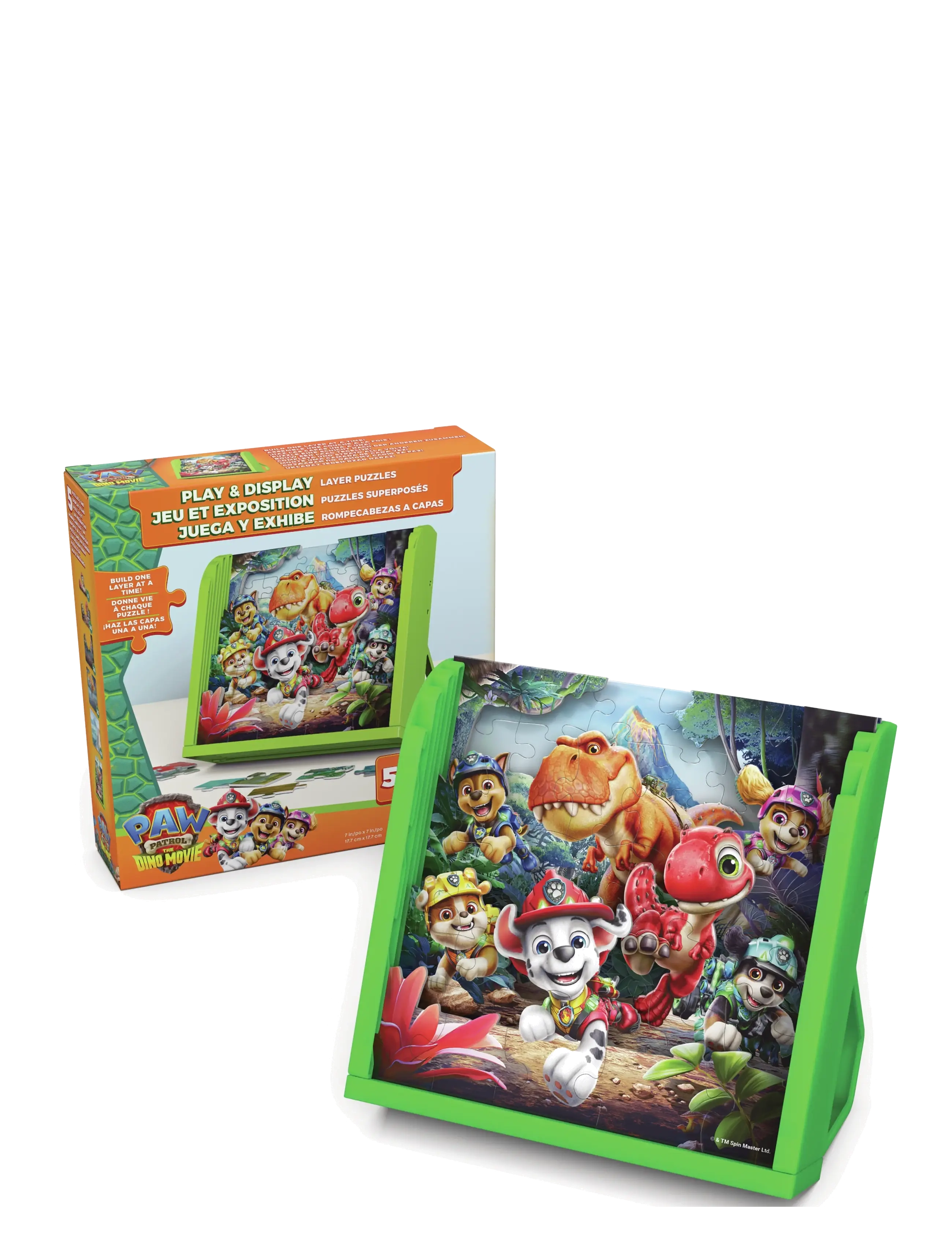 Spinmaster Games Paw Patrol Movie 3 Layer & Display Puzzle - Leksaker - MULTI / multi