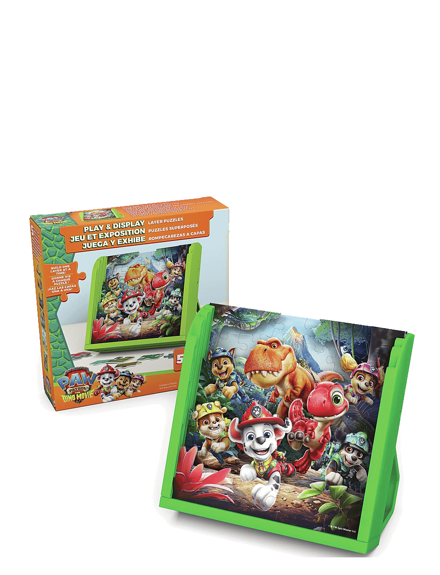 Spinmaster Games - Paw Patrol Movie 3 Layer & Display Puzzle - klassiska pussel - multi - 0