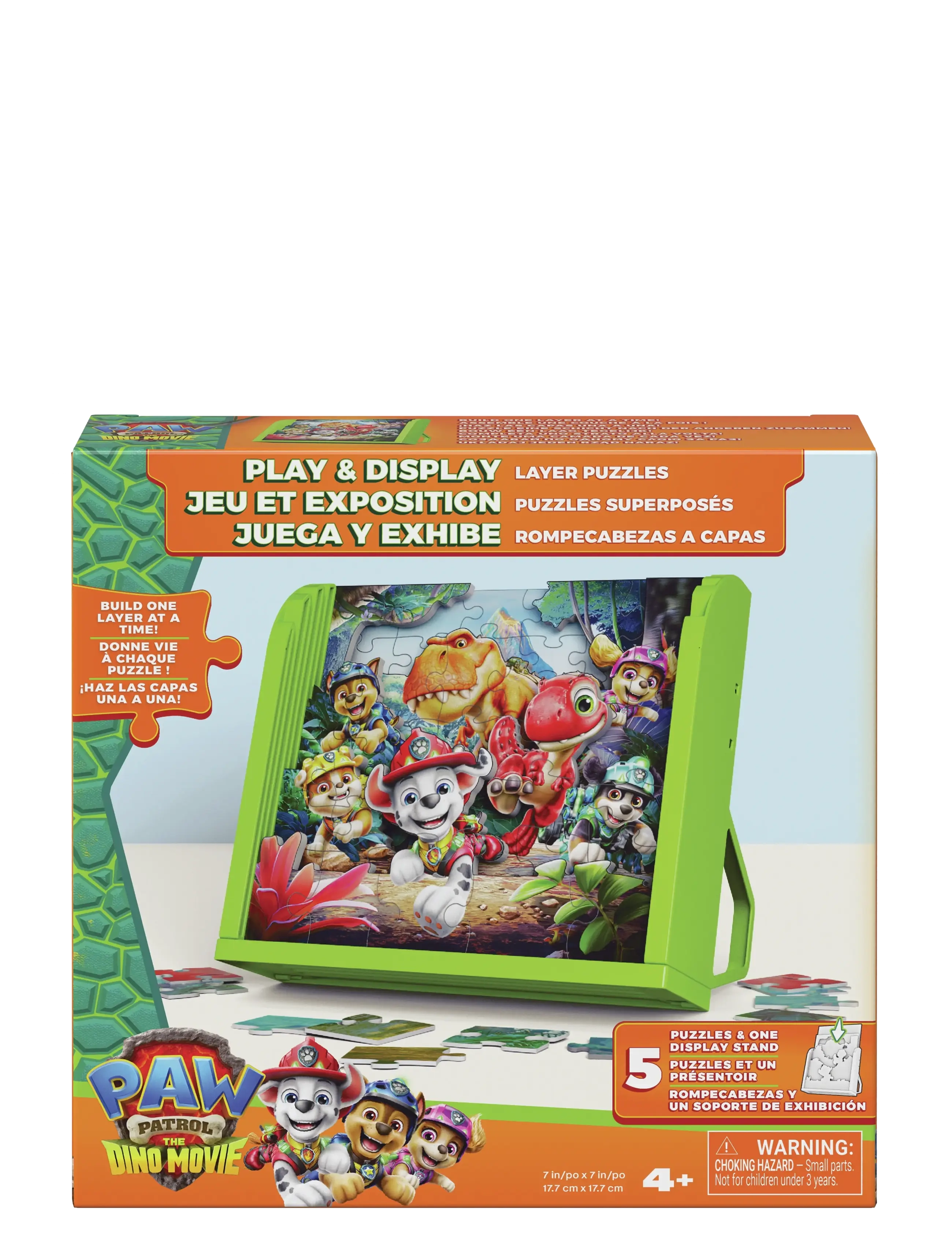 Spinmaster Games - Paw Patrol Movie 3 Layer & Display Puzzle - klassiska pussel - multi - 5