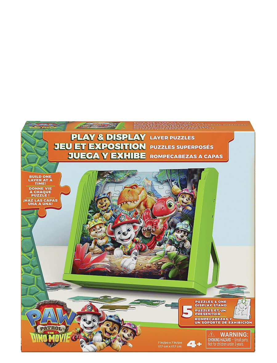 Spinmaster Games - Paw Patrol Movie 3 Layer & Display Puzzle - klassiska pussel - multi - 5