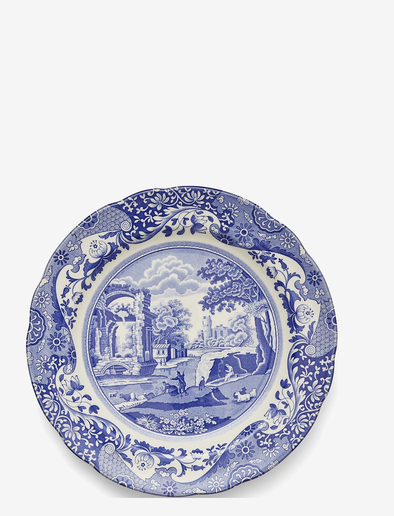 Spode - Blue Italian Dinner Plate  4-pack - mattallrikar - blue / white - 1