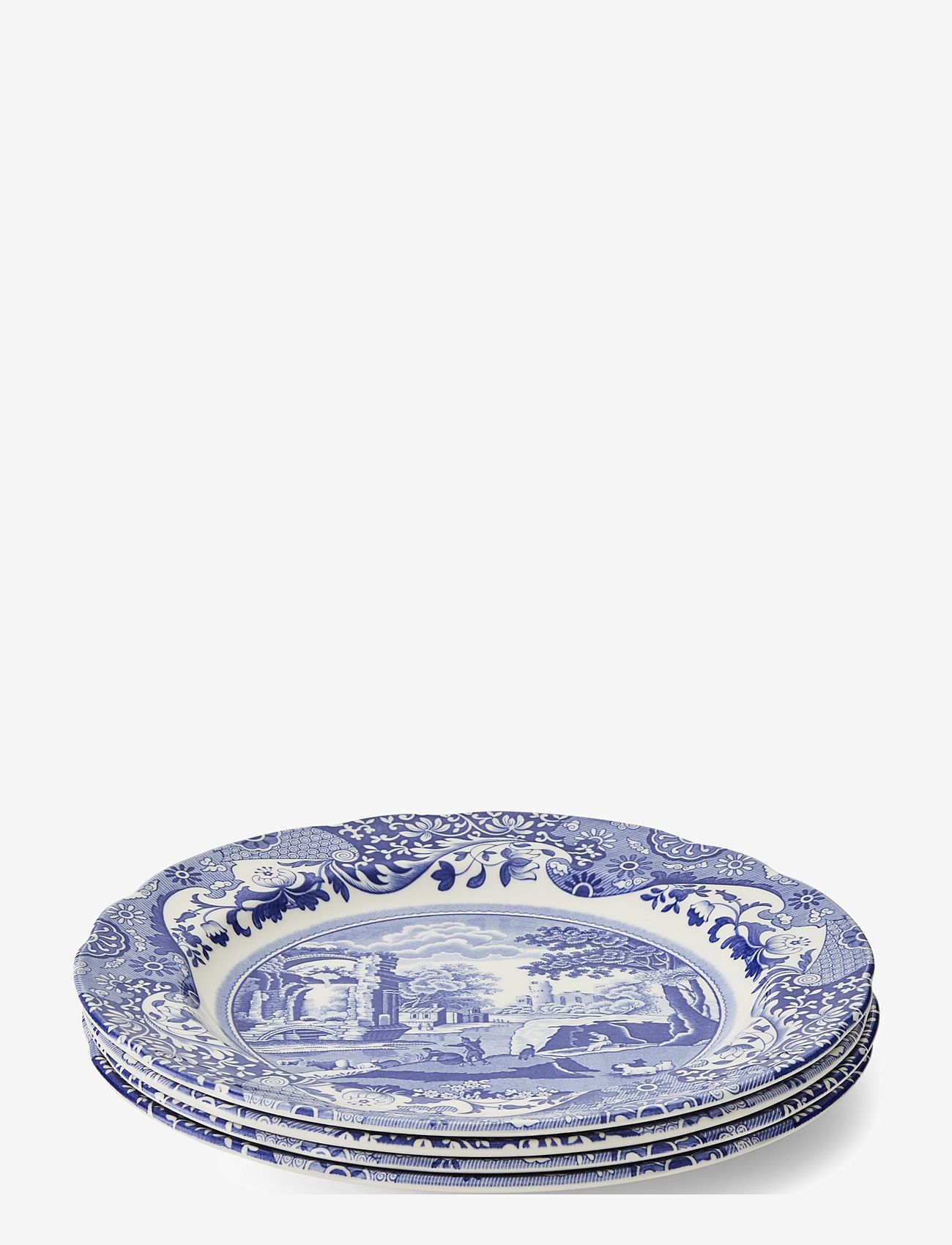 Spode - Blue Italian Dinner Plate  4-pack - mattallrikar - blue / white - 2