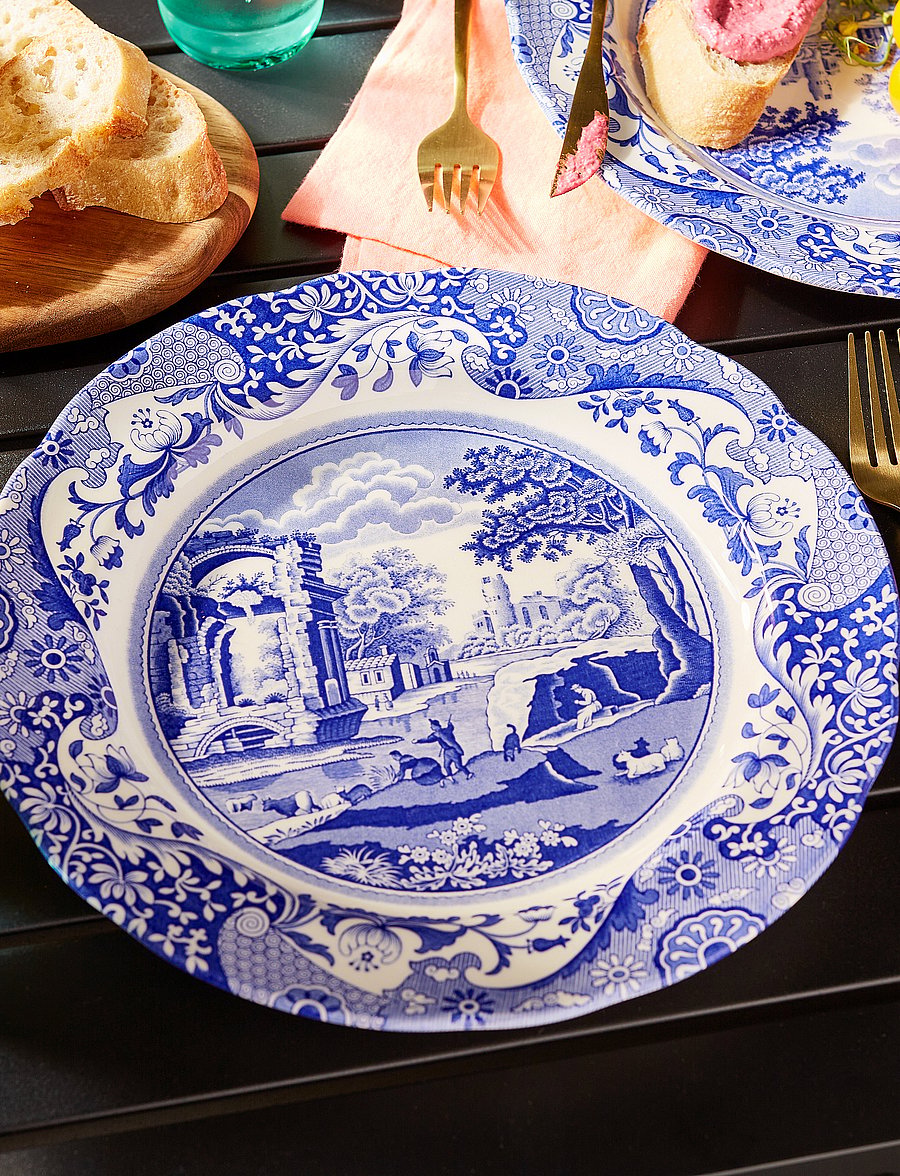 Spode - Blue Italian Dinner Plate 4-pack - praetaldrikud - blue / white - 4