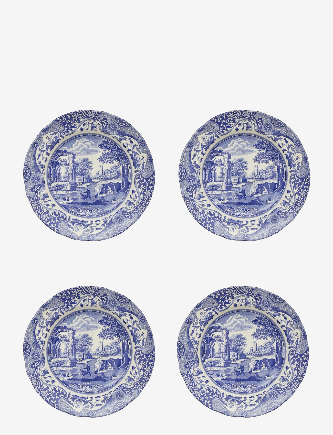 Spode Blue Italian Lunch Plate 4-pack (SODBLI0120) Dinner