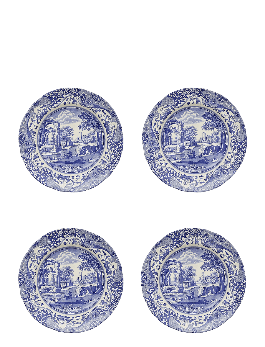 Spode - Blue Italian Lunch Plate 4-pack - praetaldrikud - blue / white - 0