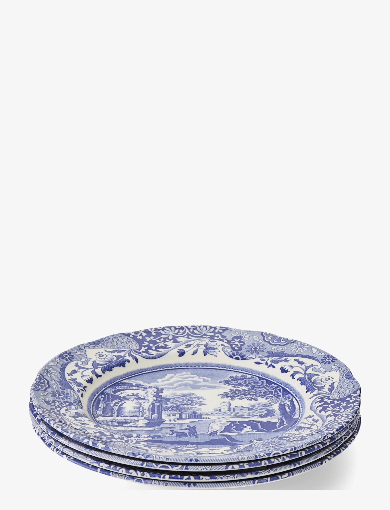 Spode - Blue Italian Lunch Plate 4-pack - middagstallerkner - blue / white - 1