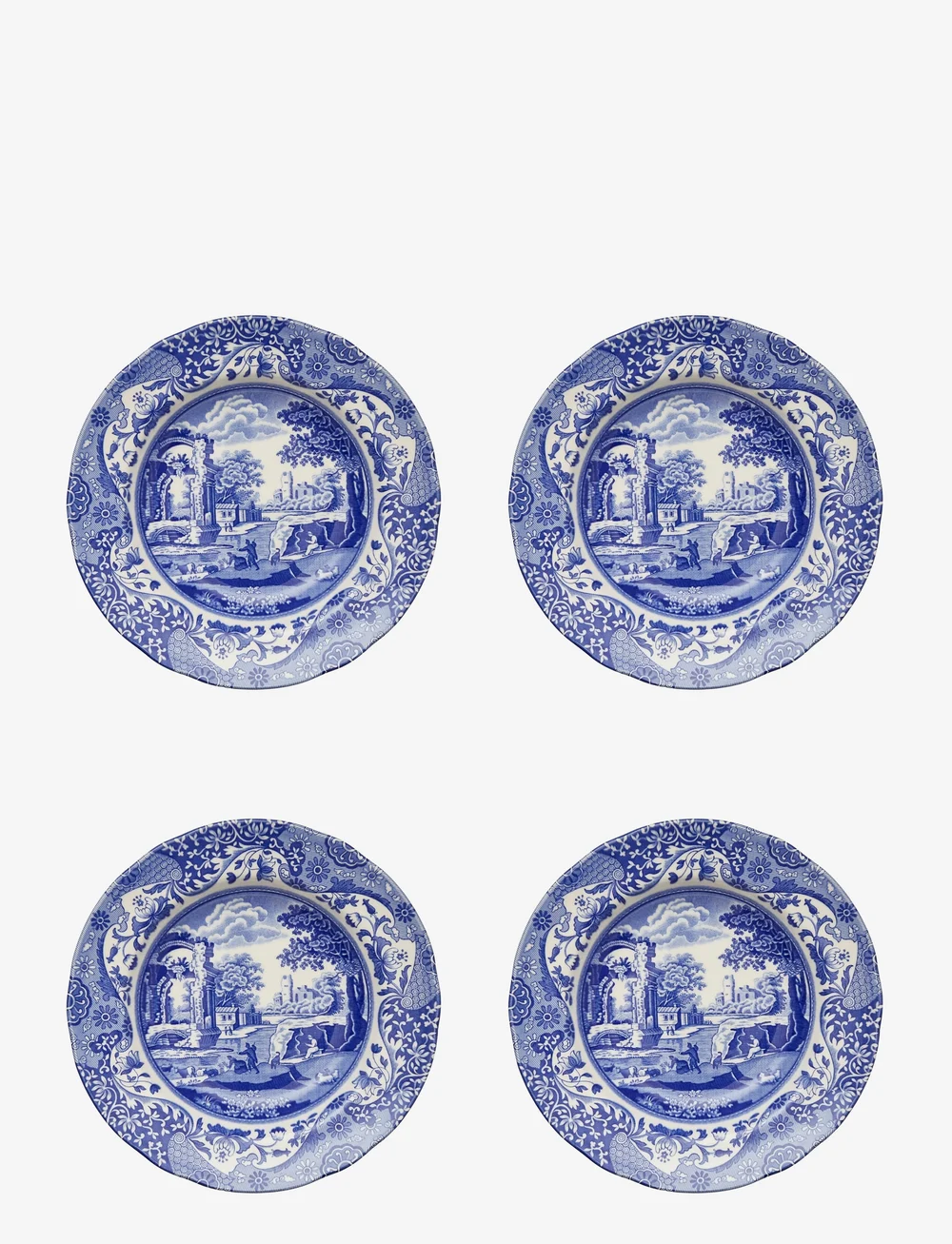 Spode - Blue Italian Soup Plate 4-pack - nach preis einkaufen - blue / white - 0
