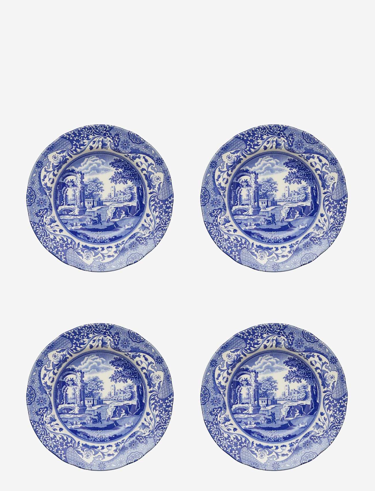 Spode - Blue Italian Soup Plate 4-pack - blue / white - 1