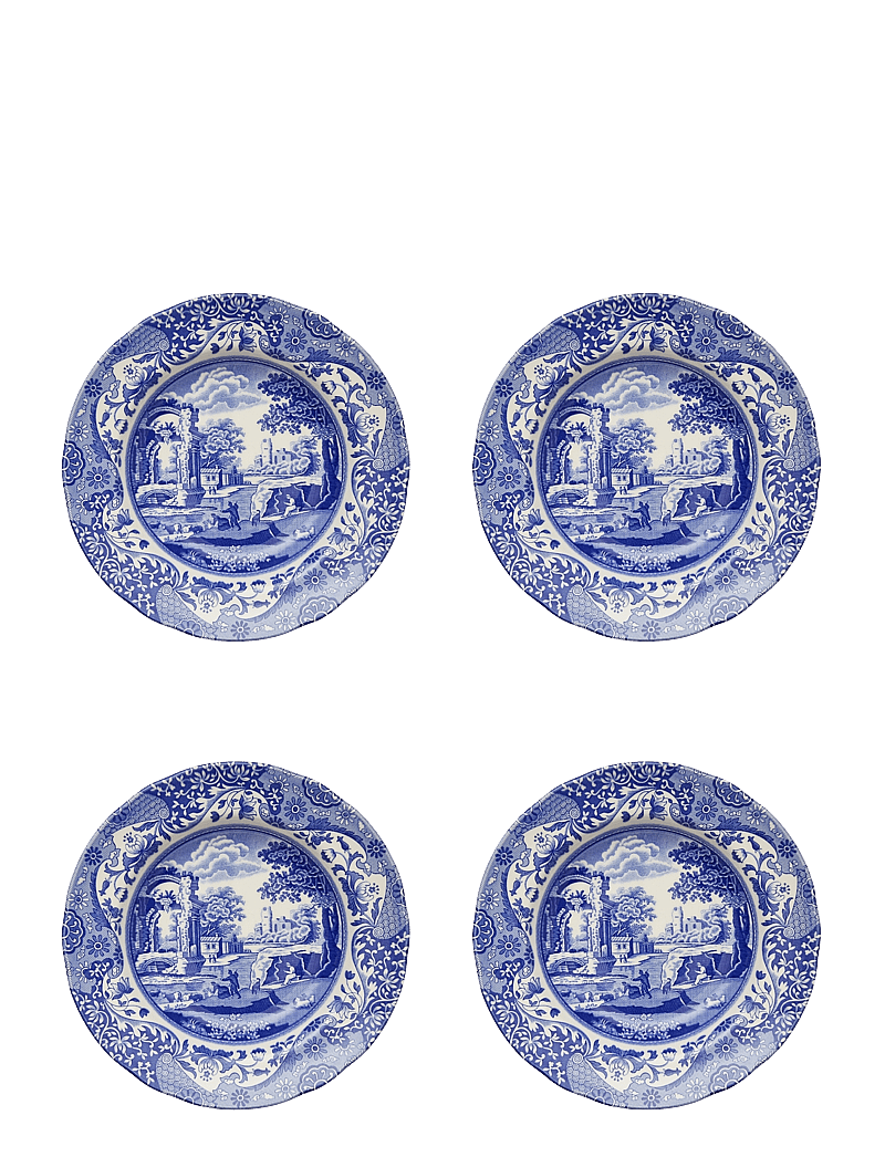 Spode - Blue Italian Soup Plate 4-pack - tiefe teller - blue / white - 1