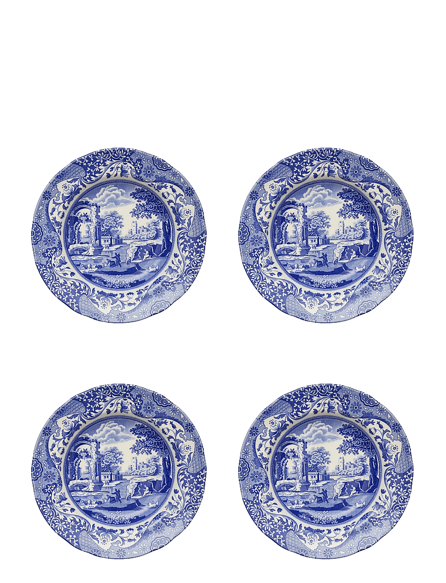 Spode - Blue Italian Soup Plate 4-pack - tiefe teller - blue / white - 0