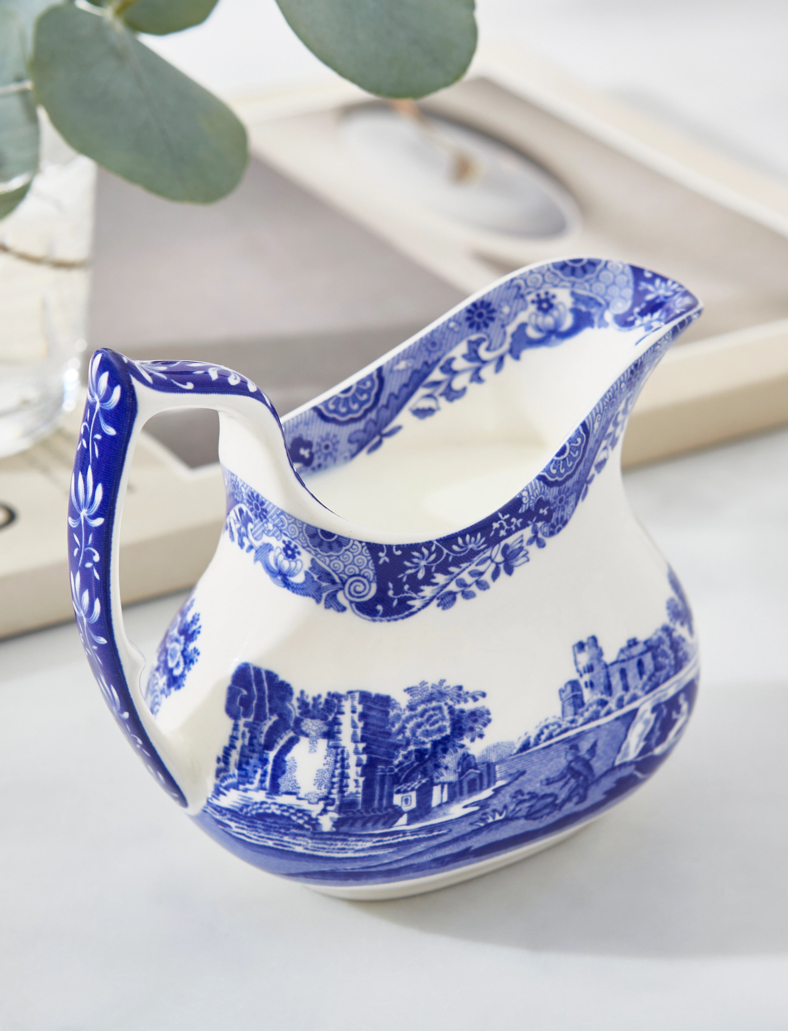 Spode Blue Italian Cream Jug, 12X7X11 cm, Jugs & Carafes, Blau - Sauce Gravy Boats, Homeware