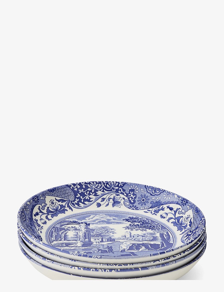 Spode - Blue Italian Pasta Bowl 4-pack - pastataldrikud - blue / white - 2