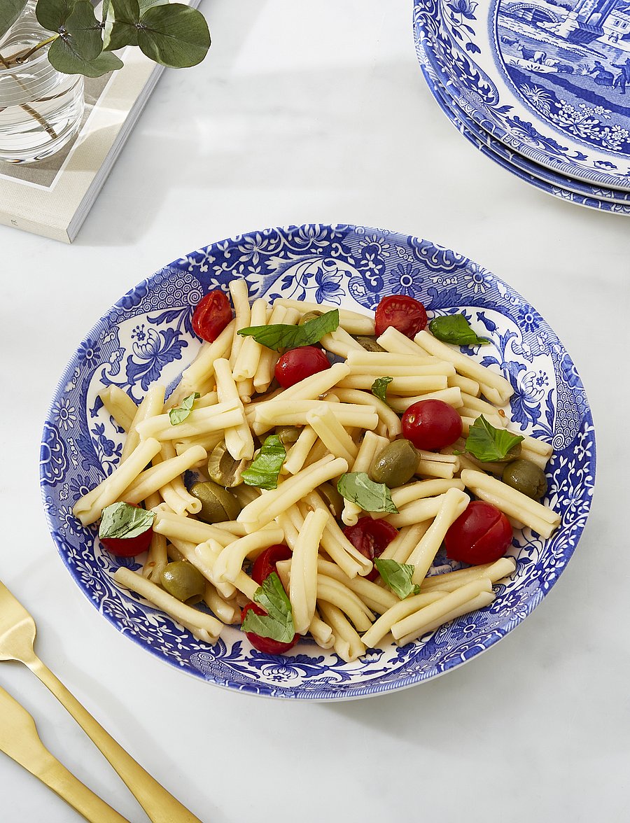 Spode - Blue Italian Pasta Bowl 4-pack - pastataldrikud - blue / white - 4