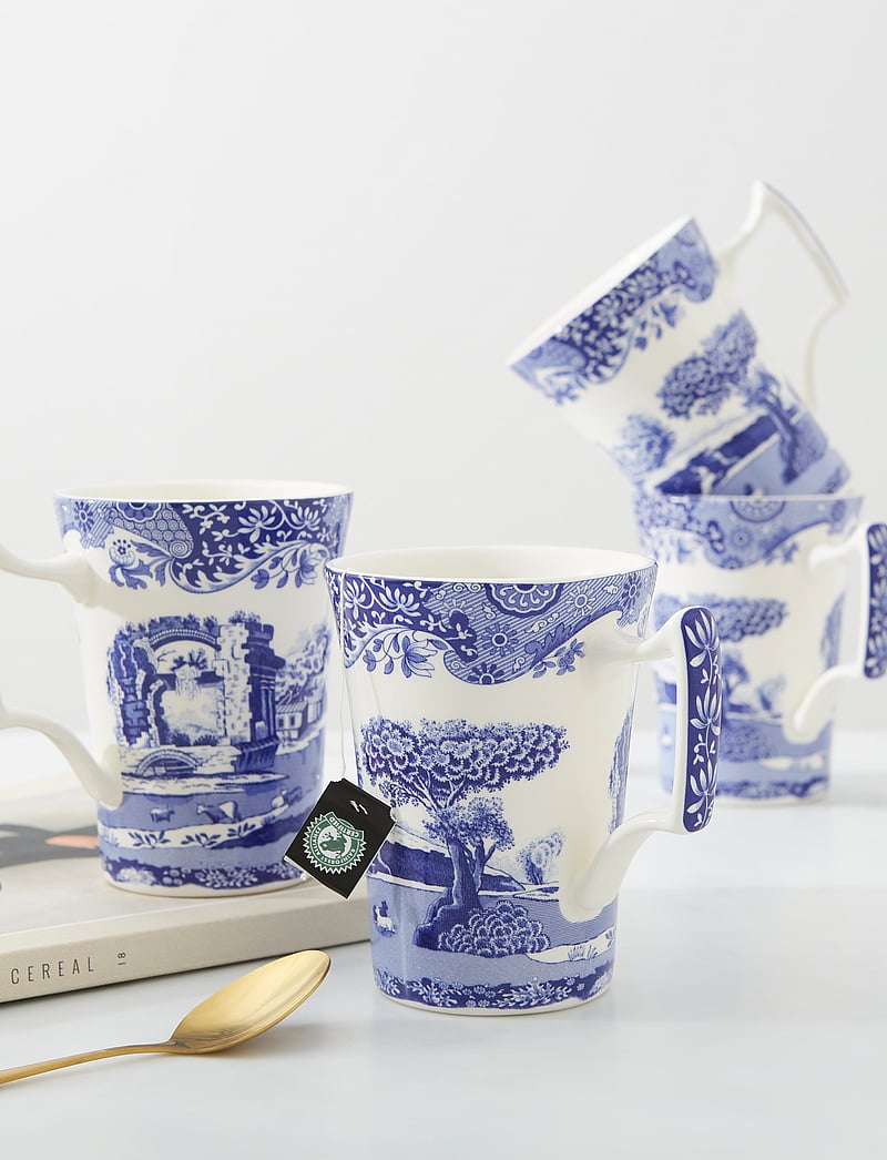 Spode - Blue Italian Mug 4-pack - kohvitassid - blue / white - 4