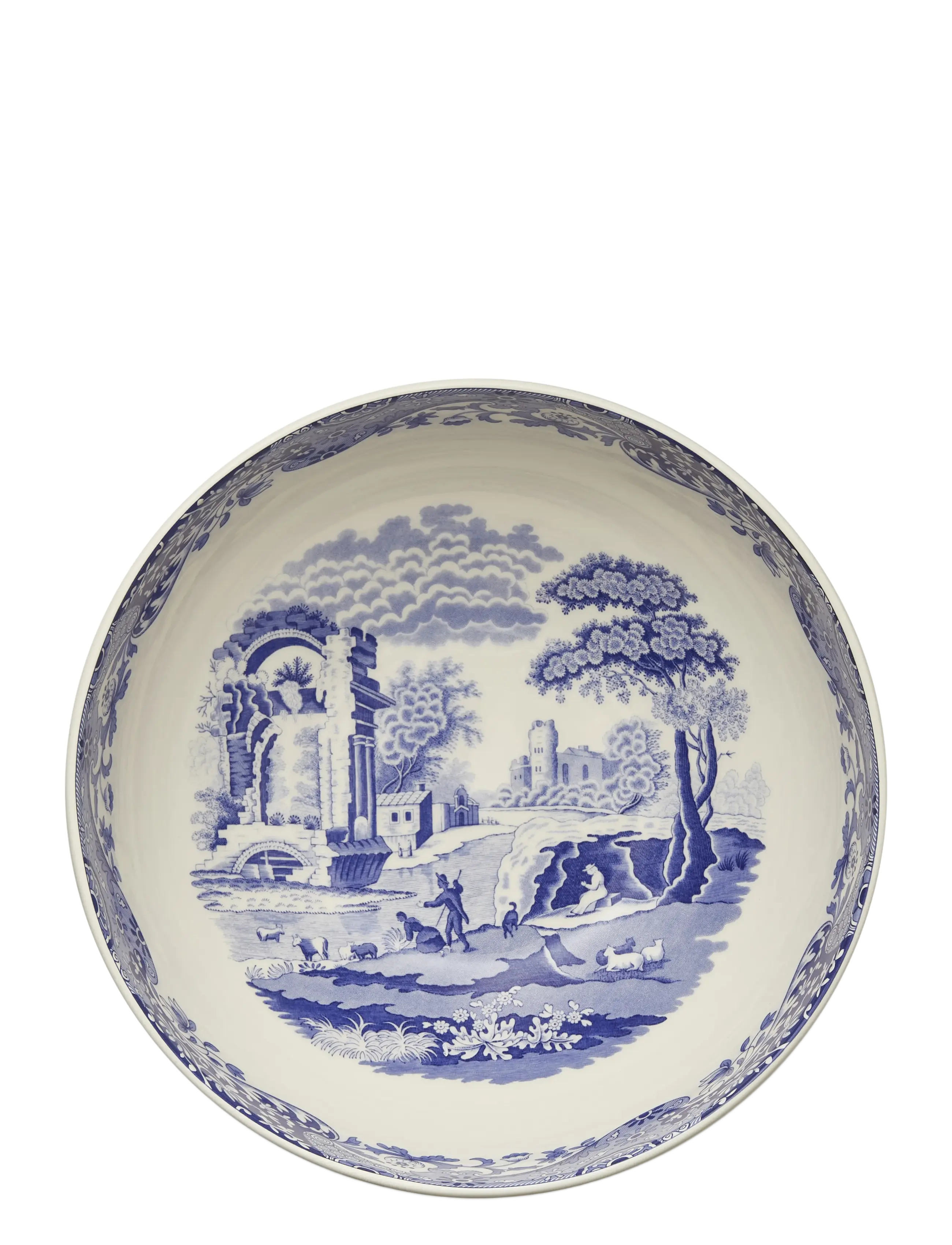 Spode - Blue Italian Round Bowl - blue / white - 1
