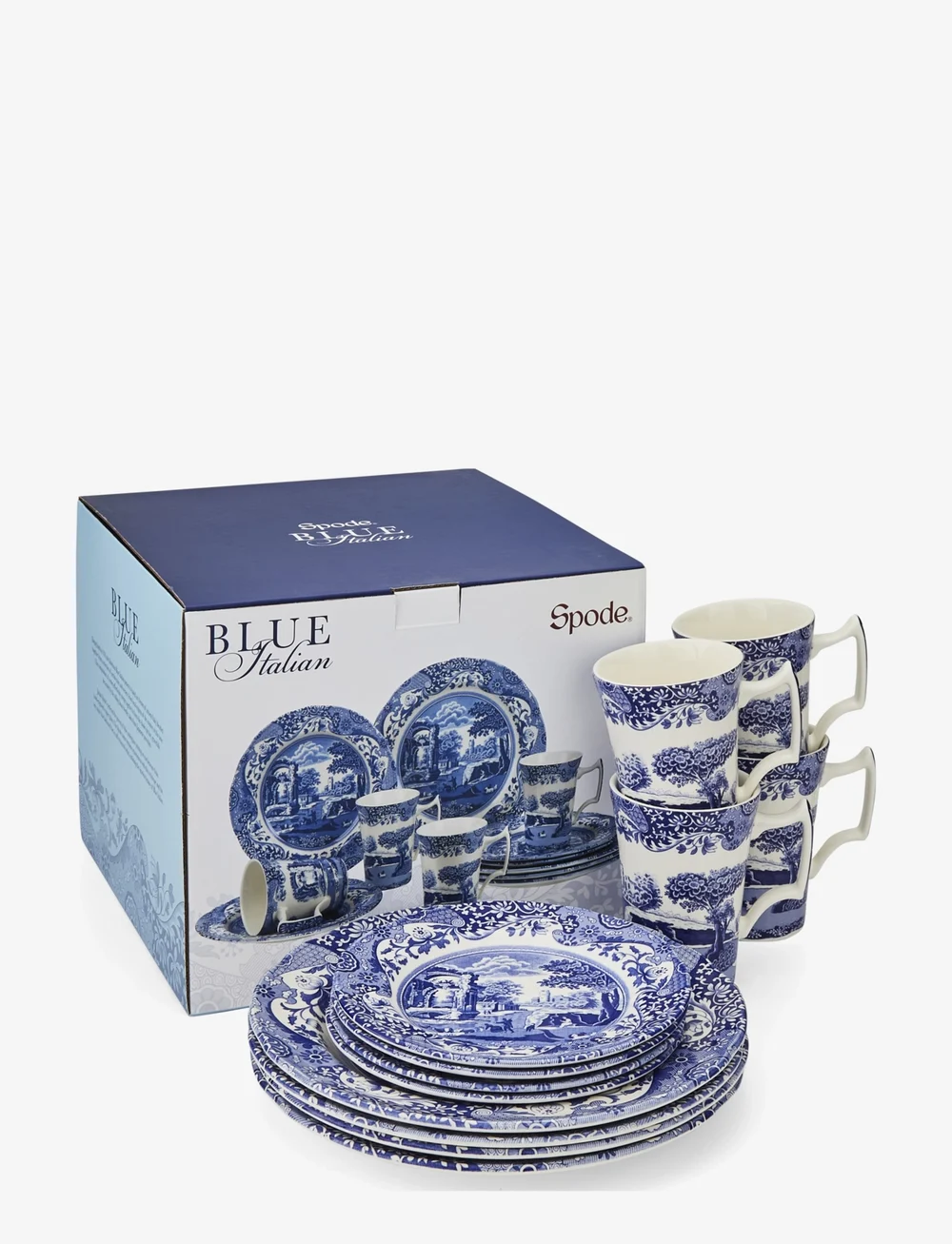 Spode - Blue Italian 12 Piece Set - osta hinna alusel - blue / white - 1