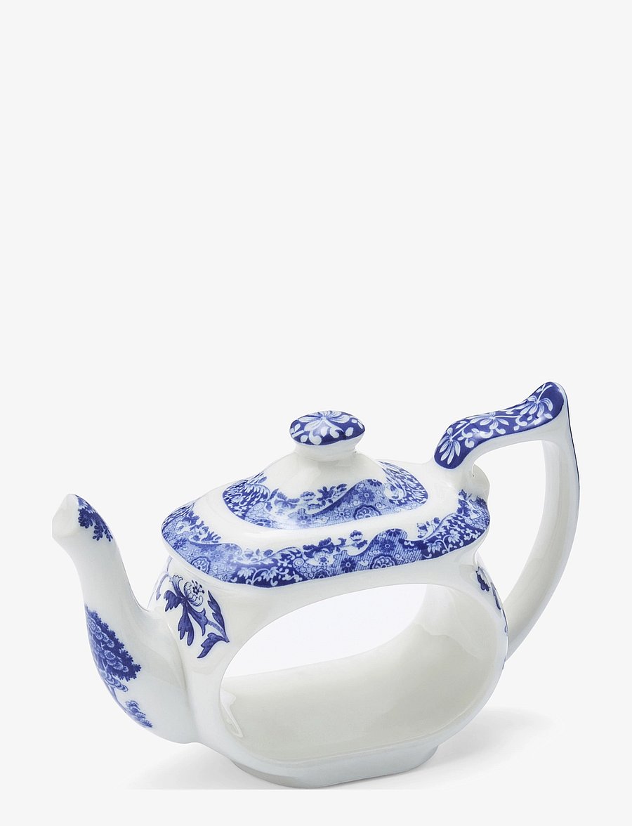 Spode - Blue Italian Teapot Napkin Rings - Set of 4 - salvrätikute rõngad ja hoidikud - blue / white - 2