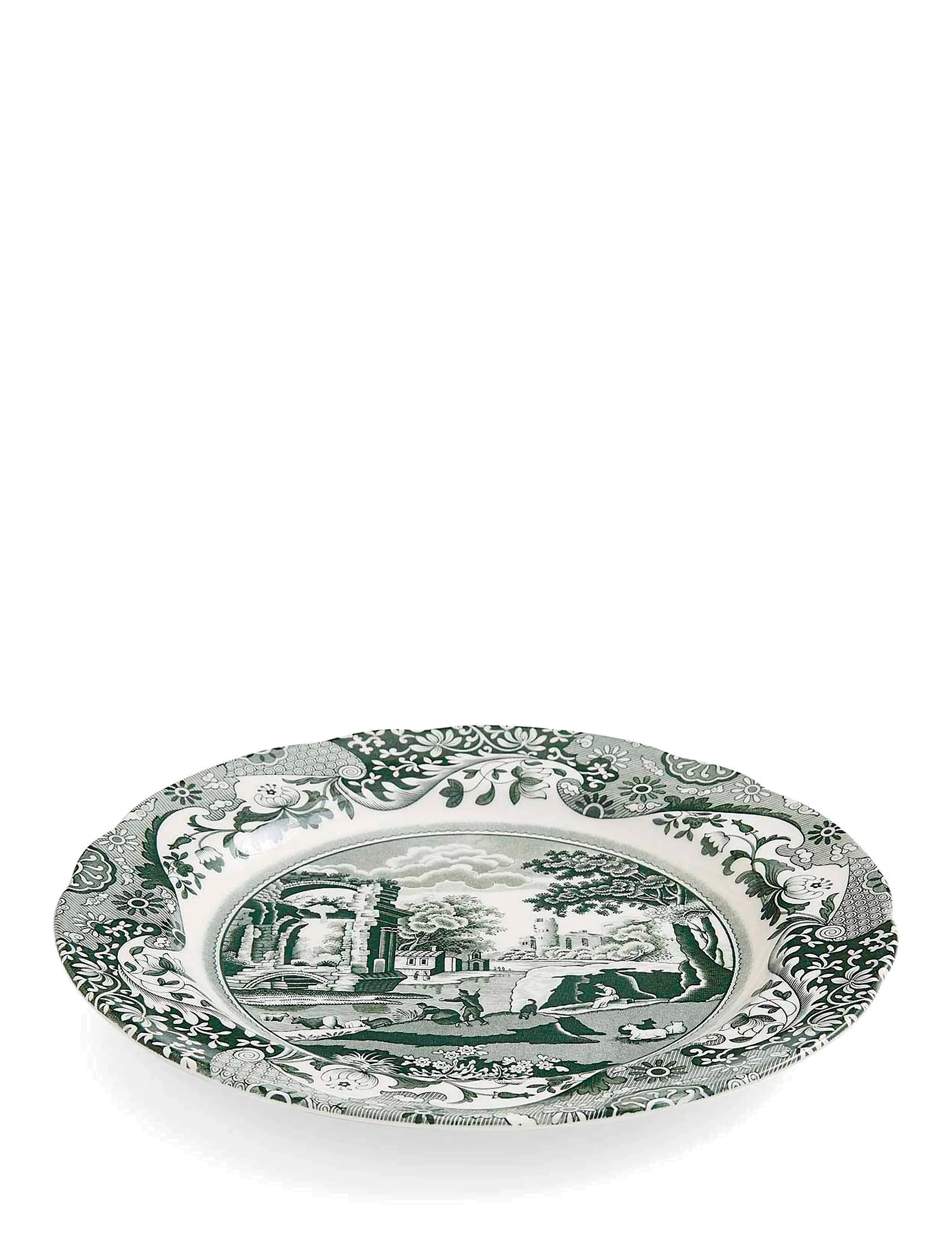 Spode - Heritage Green Italian Plate 4-pack - small plates - green / white - 2
