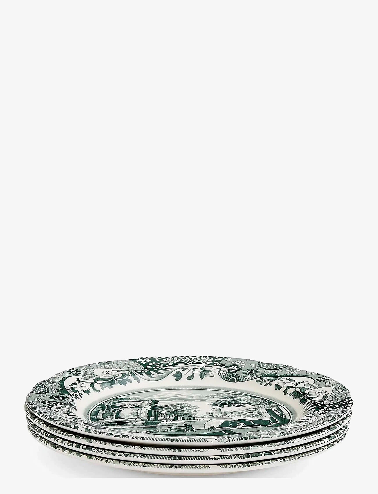 Spode - Heritage Green Italian Plate 4-pack - väikesed taldrikud - green / white - 3