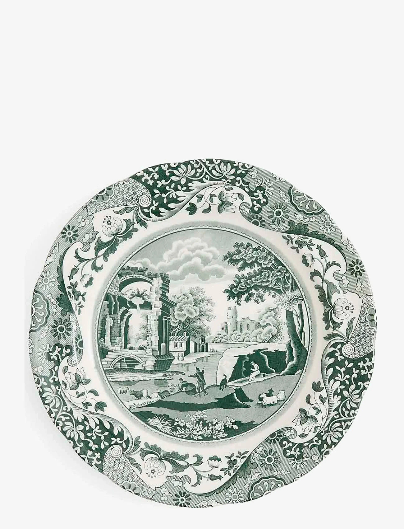 Spode - Heritage Green Italian Plate 4-pack - väikesed taldrikud - green / white - 4