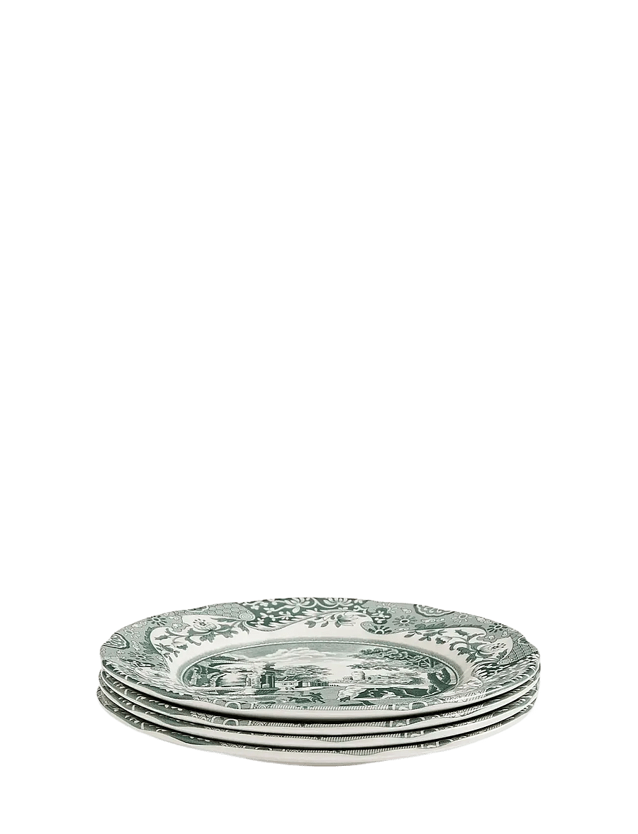 Spode - Heritage Green Italian Plate 4-pack - frühstücksteller - green / white - 2