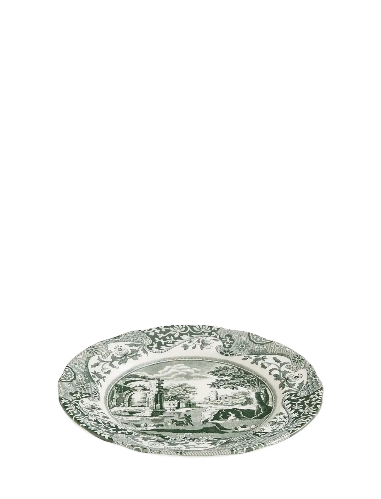Spode - Heritage Green Italian  Plate 4-pack - small plates - green / white - 3