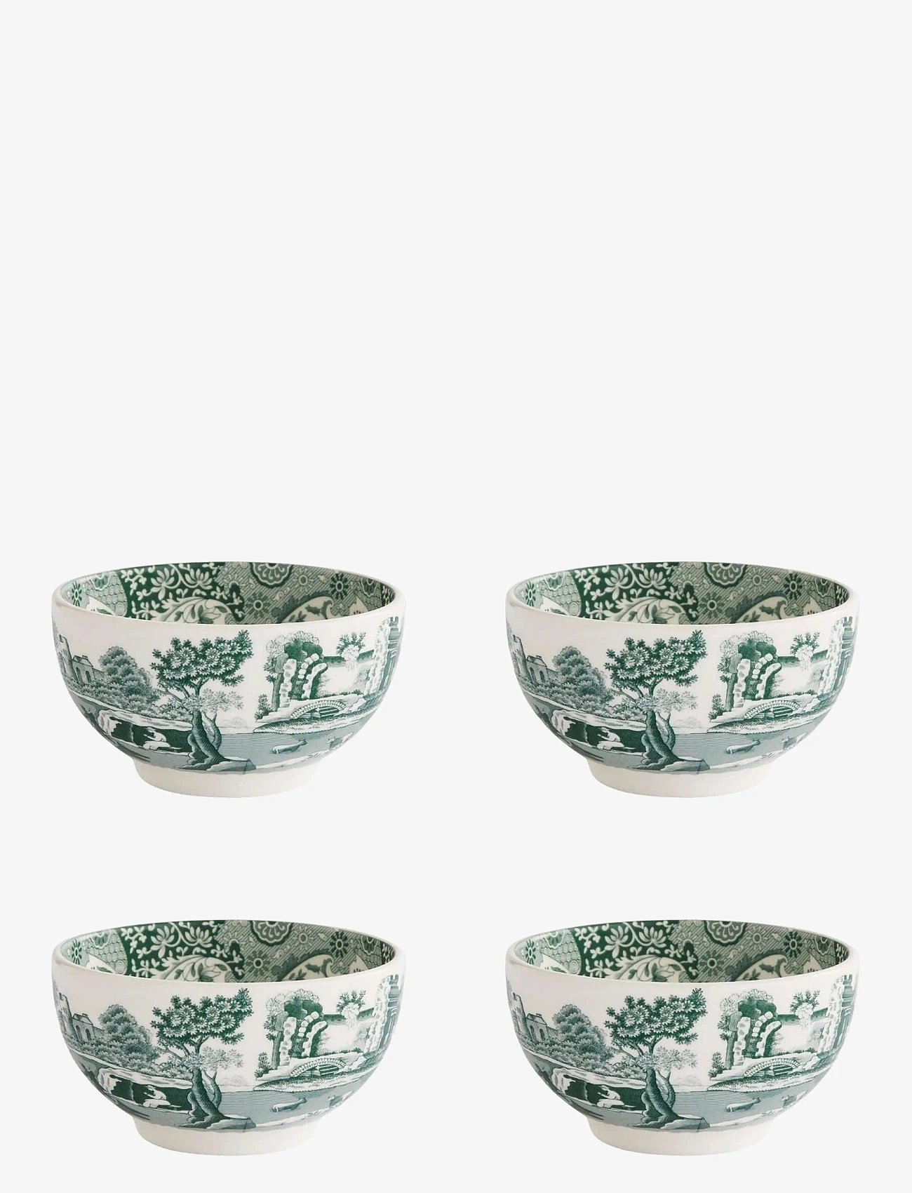 Spode - Heritage Green Italian Dip Bowl 4-pack - serveringsskåle - green / white - 1