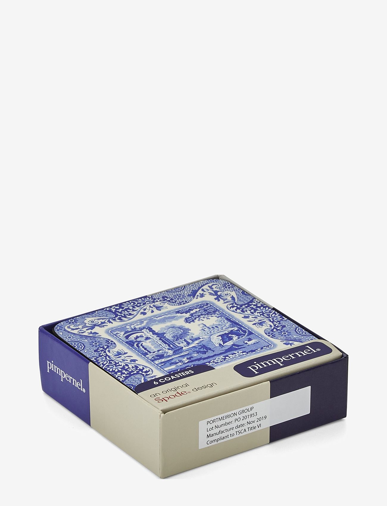 Spode - Blue Italian Blue Italian Coasters - Set of  6 - glasuntersetzer - blue / white - 5