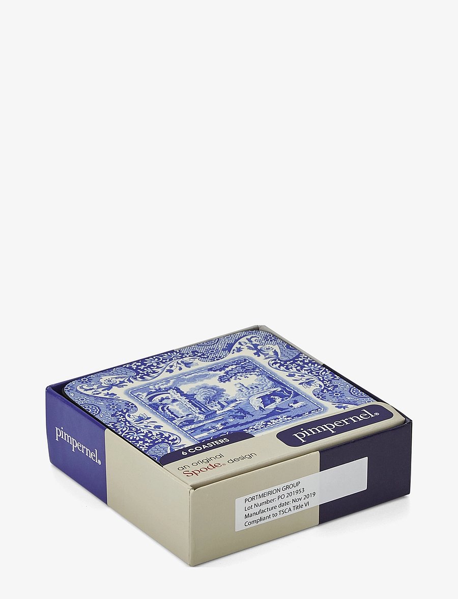 Spode - Blue Italian Blue Italian Coasters - Set of 6 - madalaimad hinnad - blue / white - 4