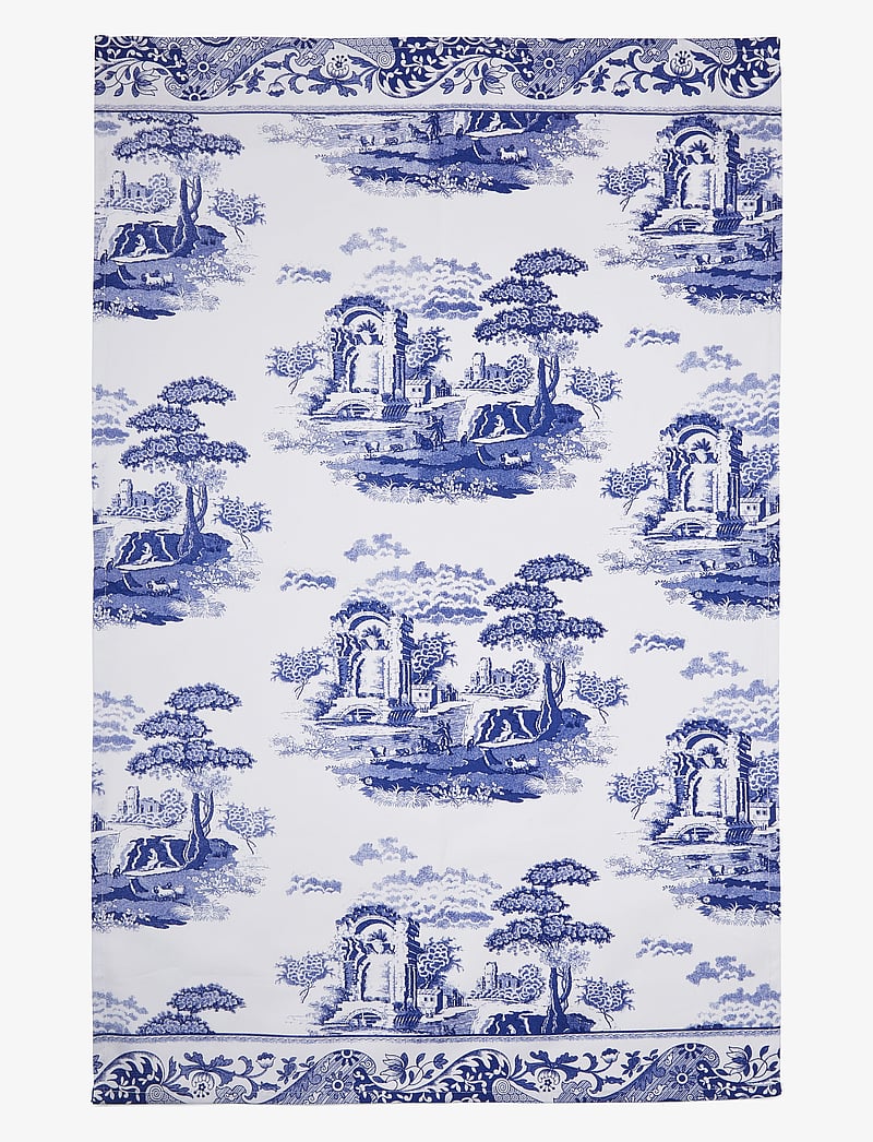 Spode - Blue Italian Tea Towel - shop by price - blue / white - 1